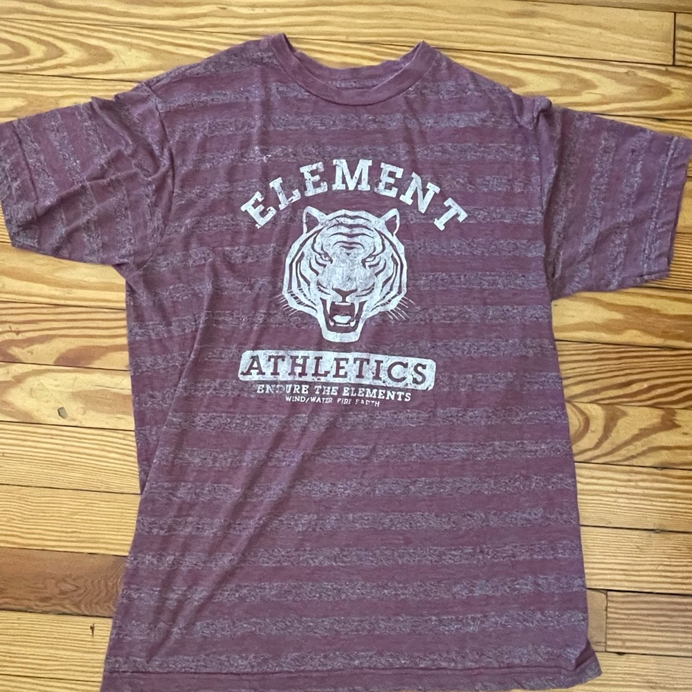 Vintage Element Men's Maroon Graphic T-Shirt